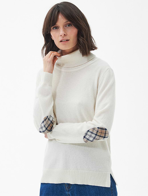Barbour Women's Pendle Roll Collar Cream/Fawn 