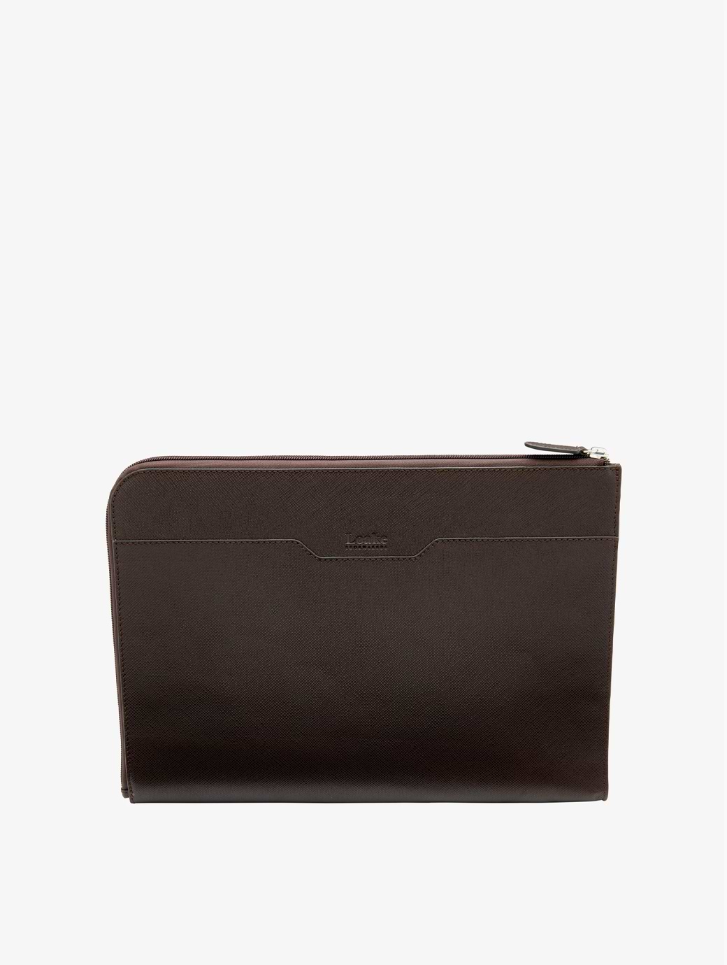 Loake Gresham Laptop Sleeve Dark Brown Grain