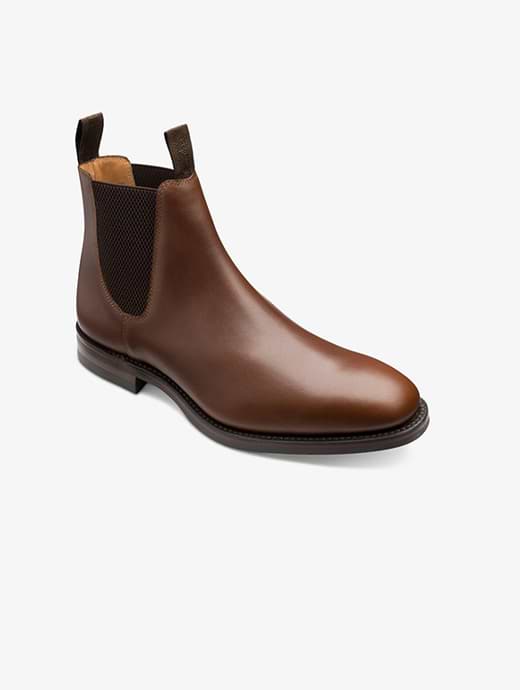 Loake Men's Chatsworth Leather Chelsea Boot Brown