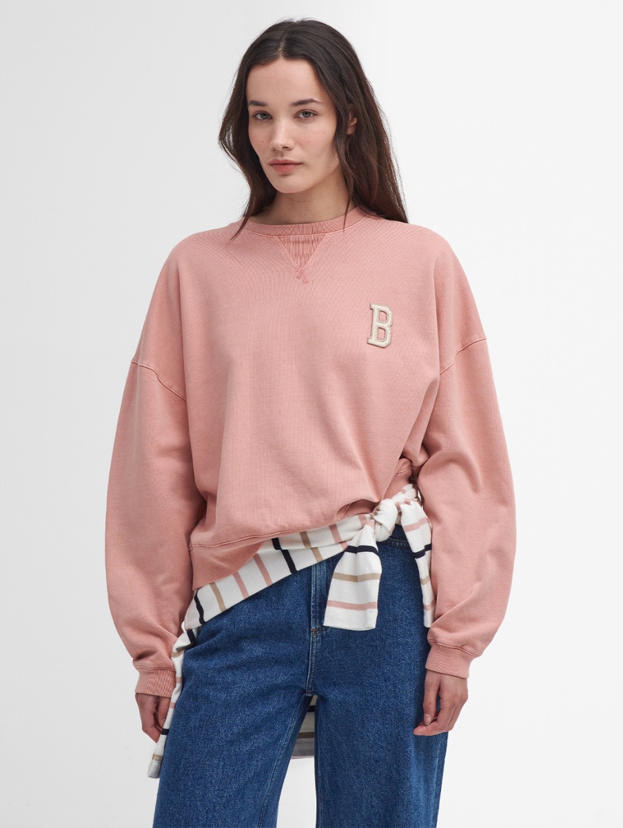 Barbour Women's Elisha Sweatshirt Mahogany Rose