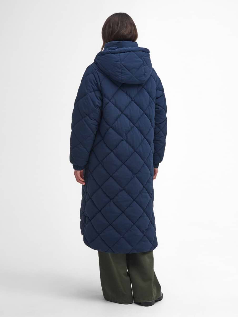 Barbour Women's Kirkton Puffer Jacket Navy/Classic