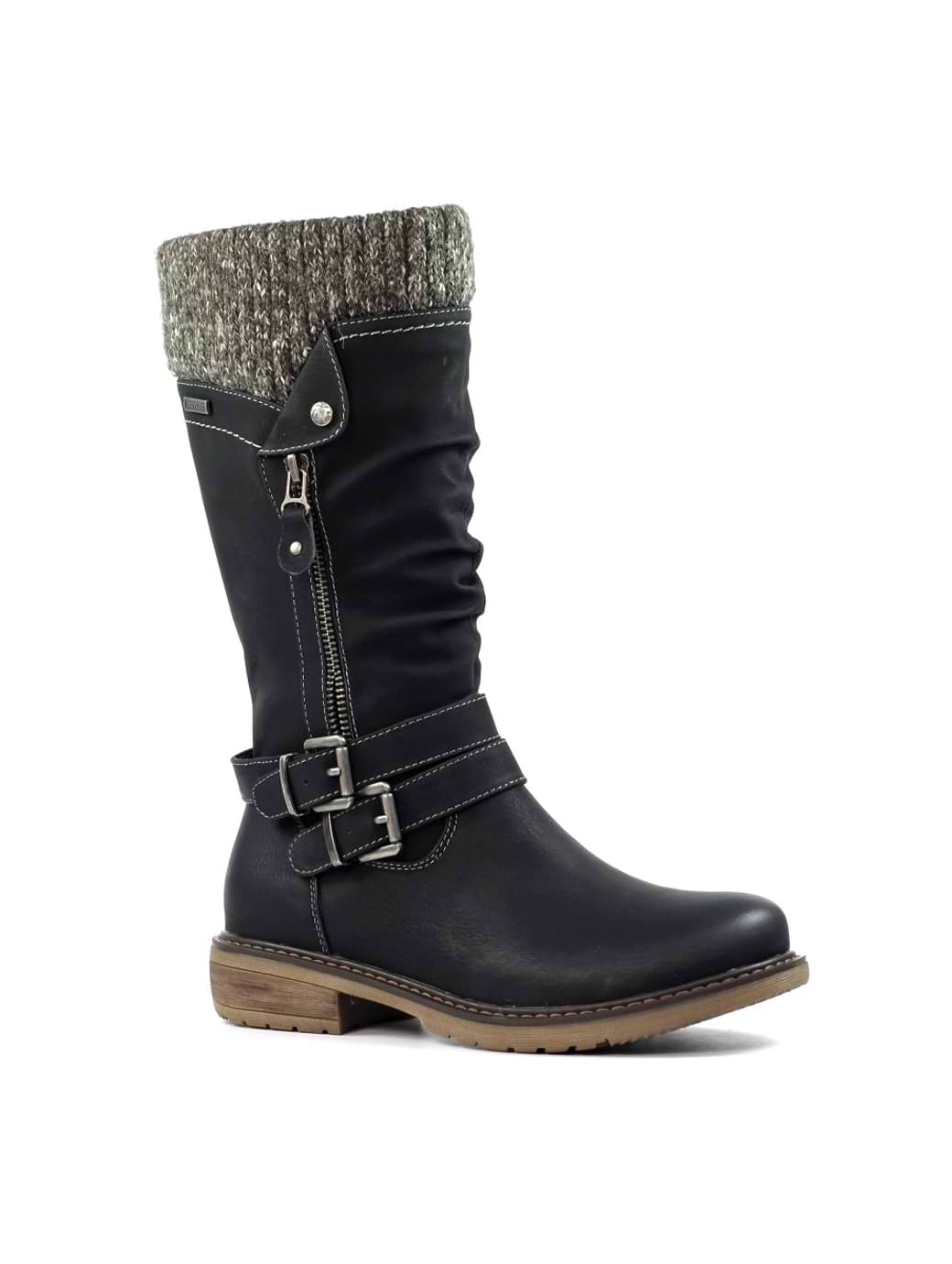 Lunar Women' Peyton Black Waterproof Long Boot Black