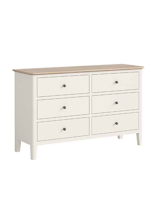 Marlow 6 Drawer Chest Coconut White 
