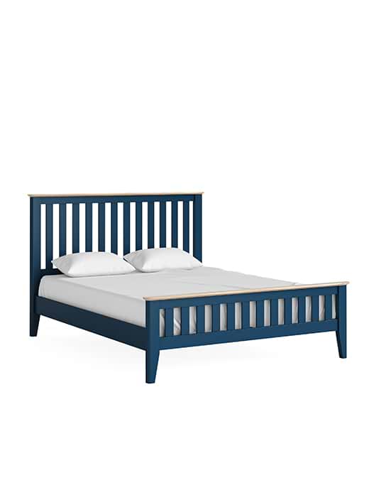 Marlow Slatted Bed 5' Navy