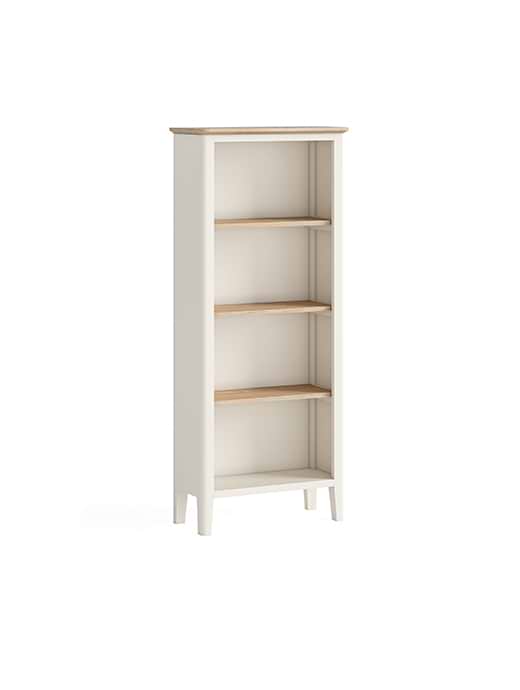 Marlow Slim Bookcase Coconut White 
