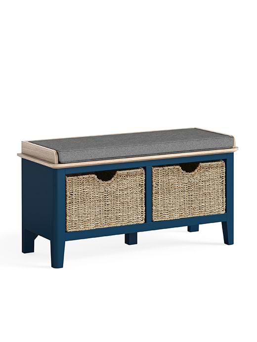 Marlow Storage Bench Navy