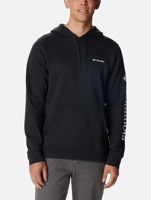 Columbia Men's Columbia Trek Hoodie Black/CSC Sleeve Logo
