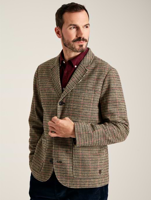 Joules tweed blazer shop