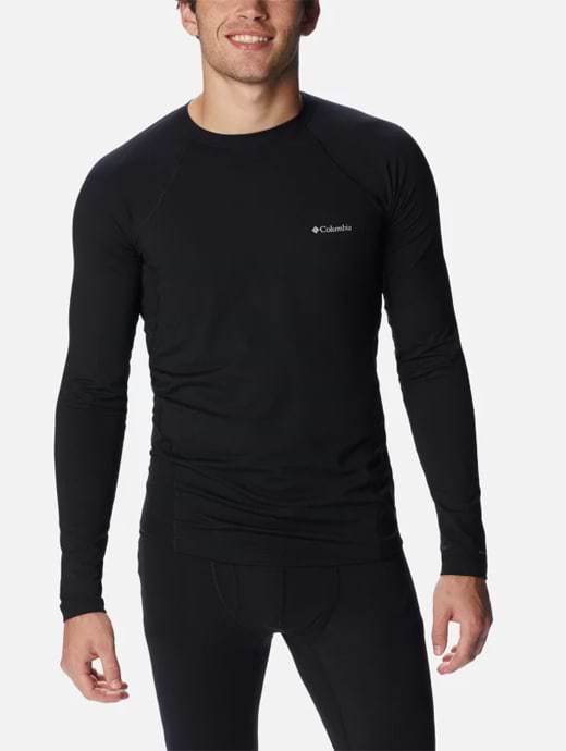 Columbia Men’s Omni-Heat™ Midweight Baselayer Crew Black