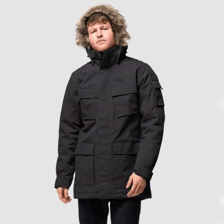 Jack Wolfskin Men s Glacier Canyon Parka Jacket Black