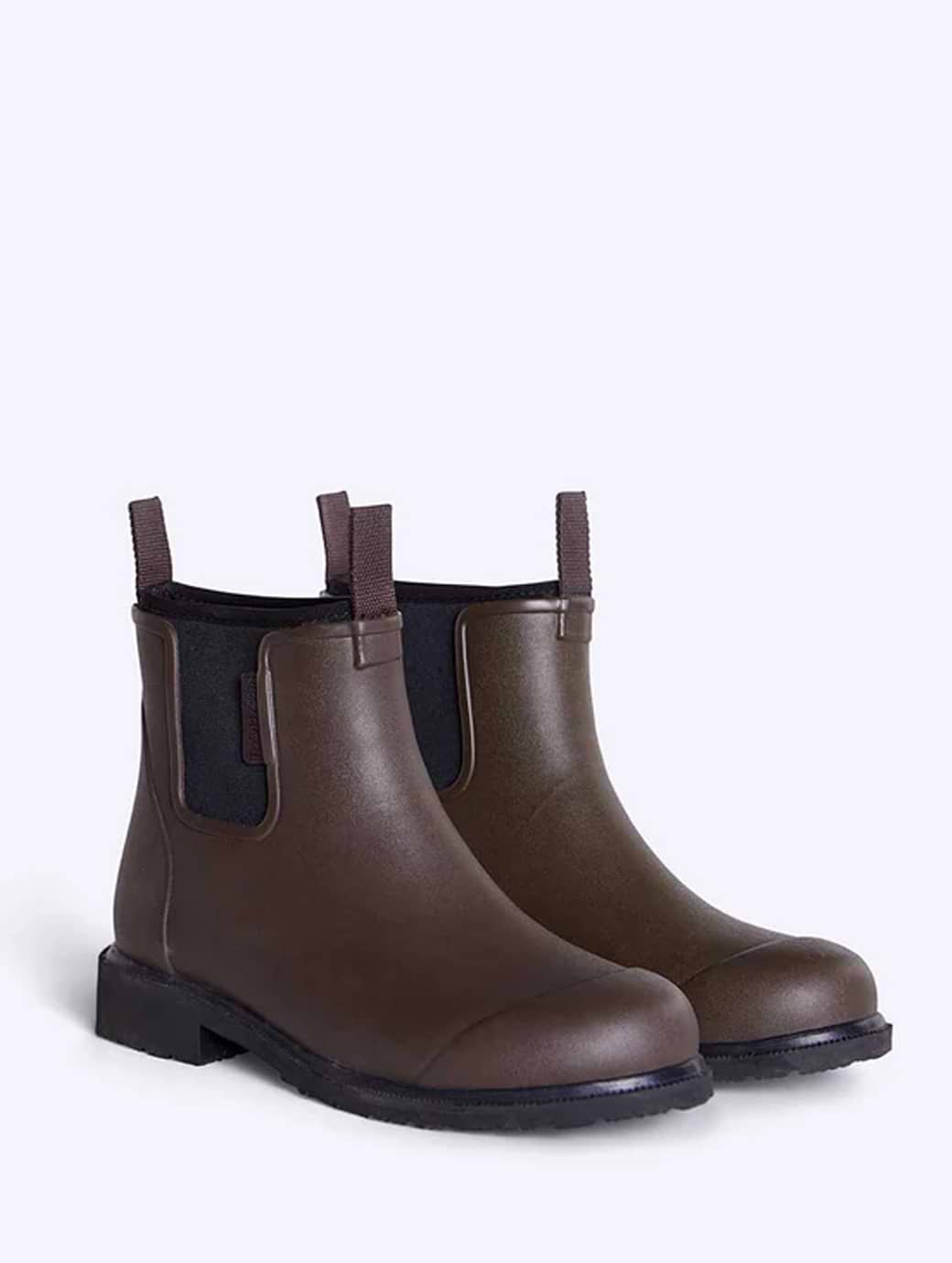 Merry People Bobbi Ankle Wellington Boot Chocolate & Black