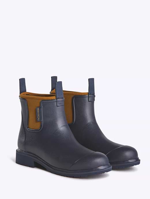 Merry People Bobbi Wellington Boot Oxford Blue/Tan