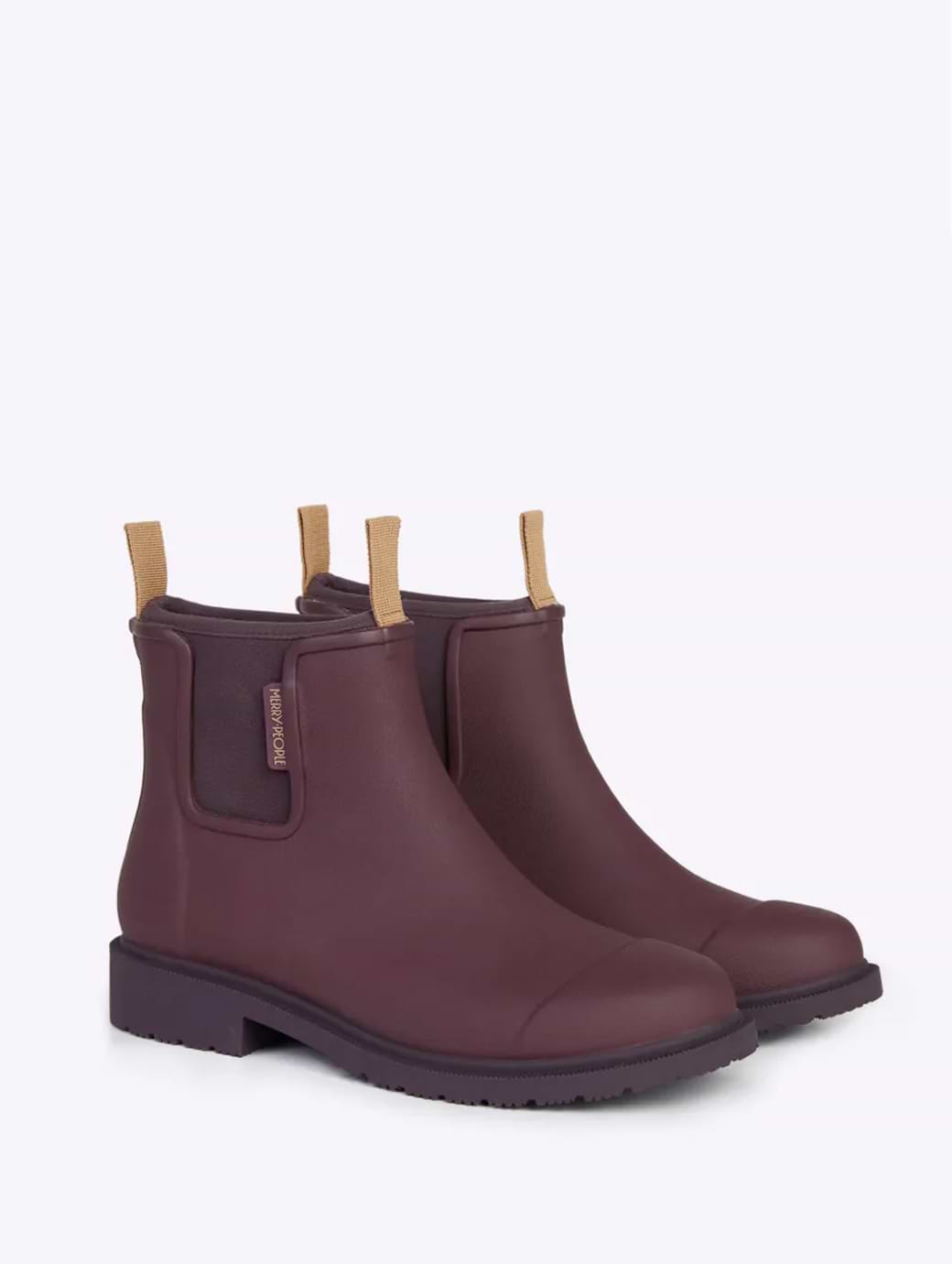Merry People Women's Bobbi Wellington Boot Enhanced Traction Cherry