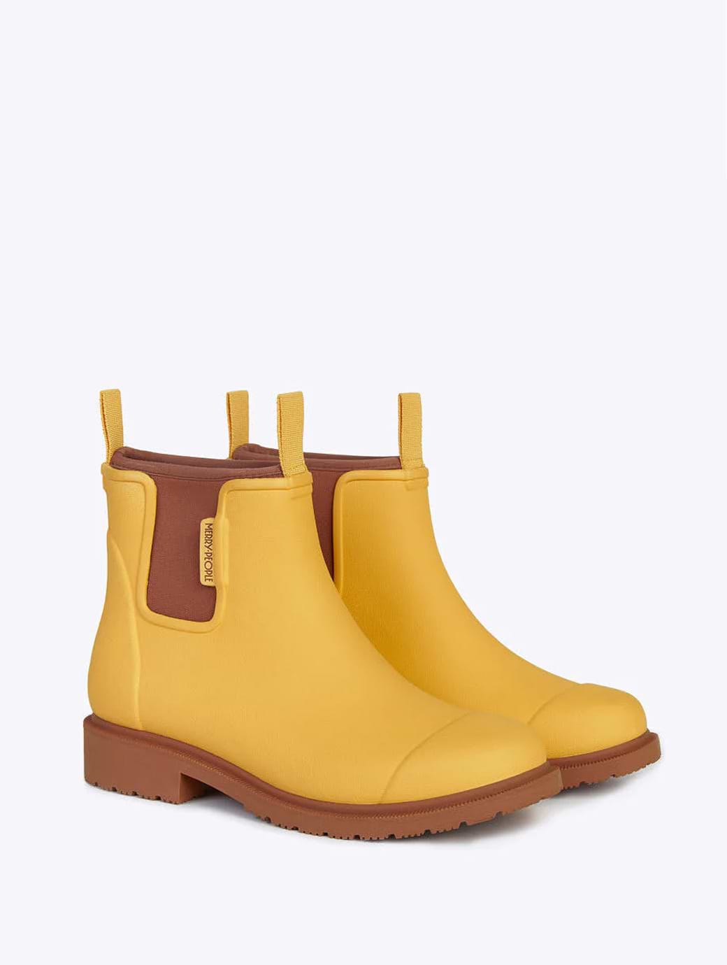 Merry People Women's Bobbi Wellington Boot Enhanced Traction Sunflower