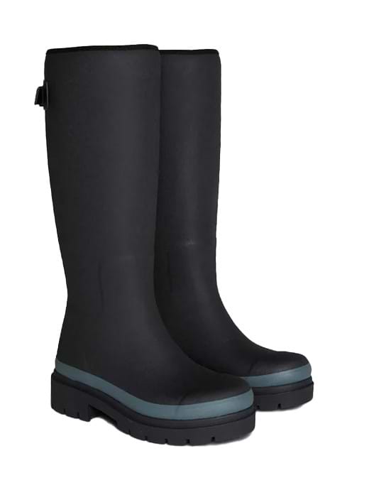 Merry People Women's Fergie Tall Wellington Boot Black