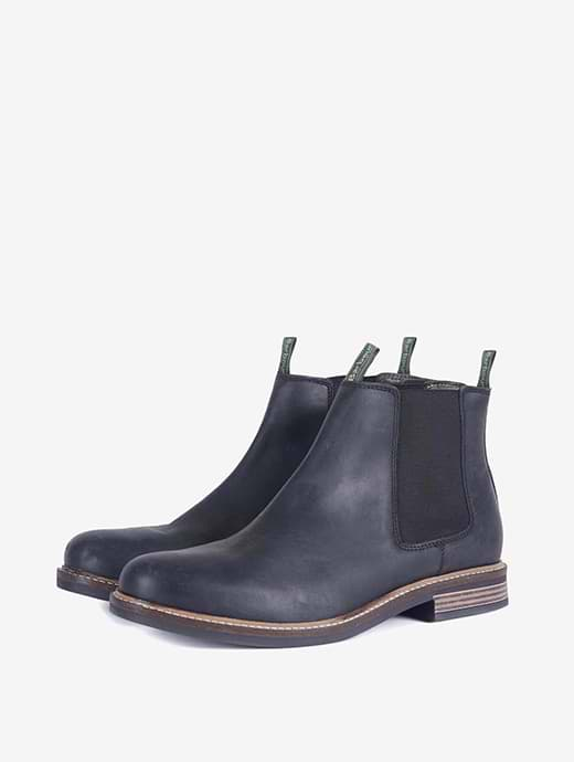 Barbour farsley leather chelsea boots in black best sale