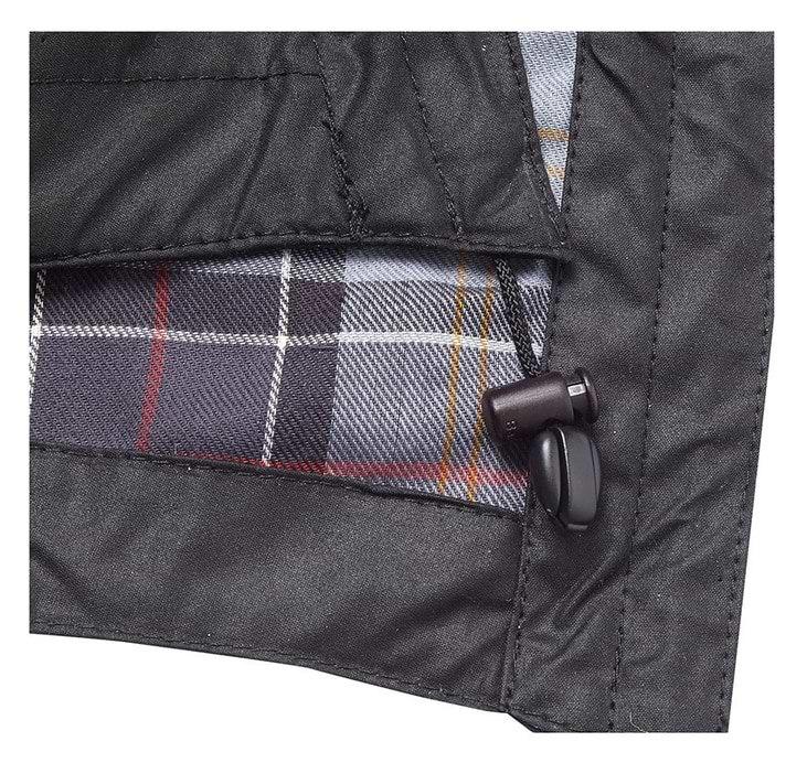 Barbour Wax Cotton Hood Black Griggs