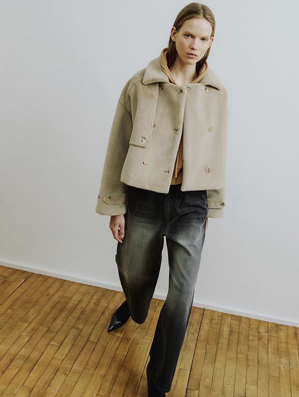 Molliolli Women's Cley Cropped Trench Jacket Mink