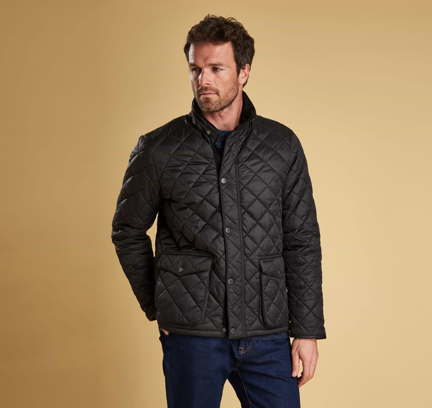 Barbour Evanton Quilted Jacket Black Griggs