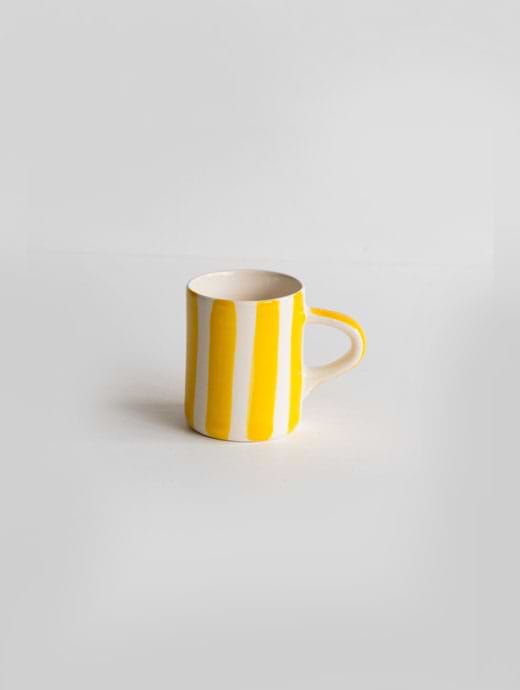 Musango Espresso Cup Candy Stripe Turmeric