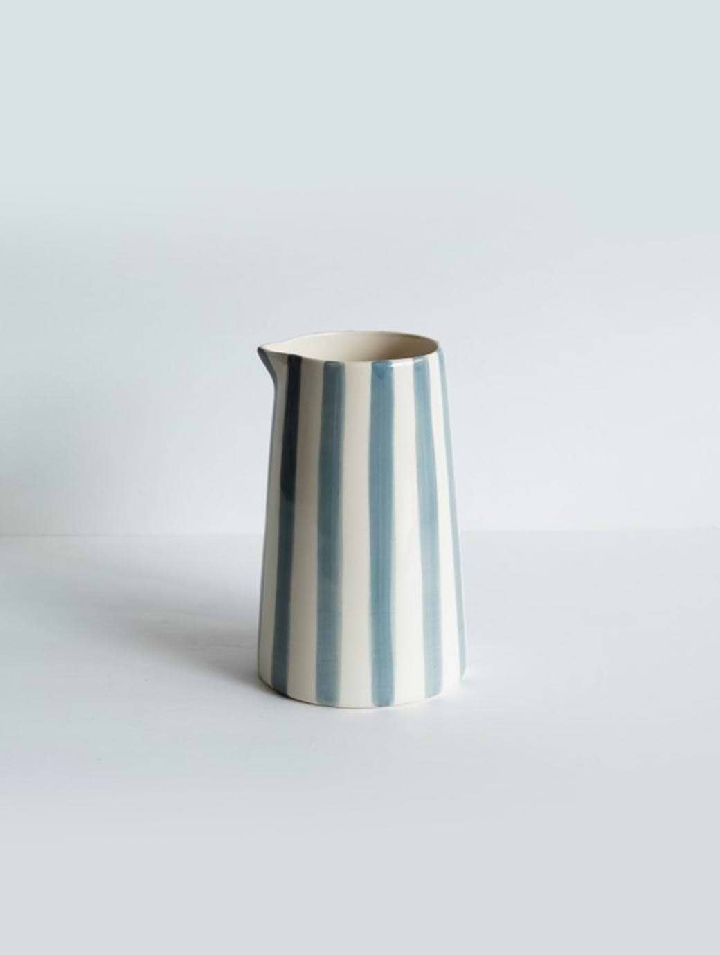 Musango Large Jug Candy Stripe Dove Grey