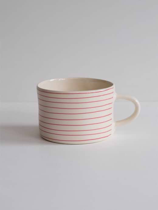 Musango Mug Horizontal Stripe Rose 