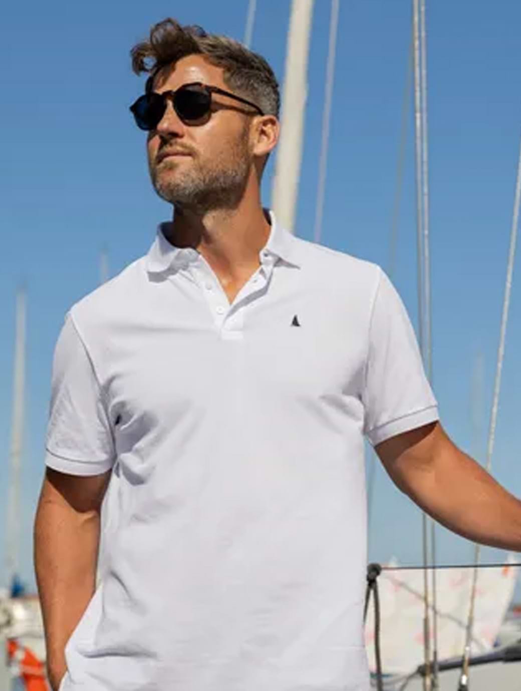 Musto Men's Original Short Sleeve Polo White