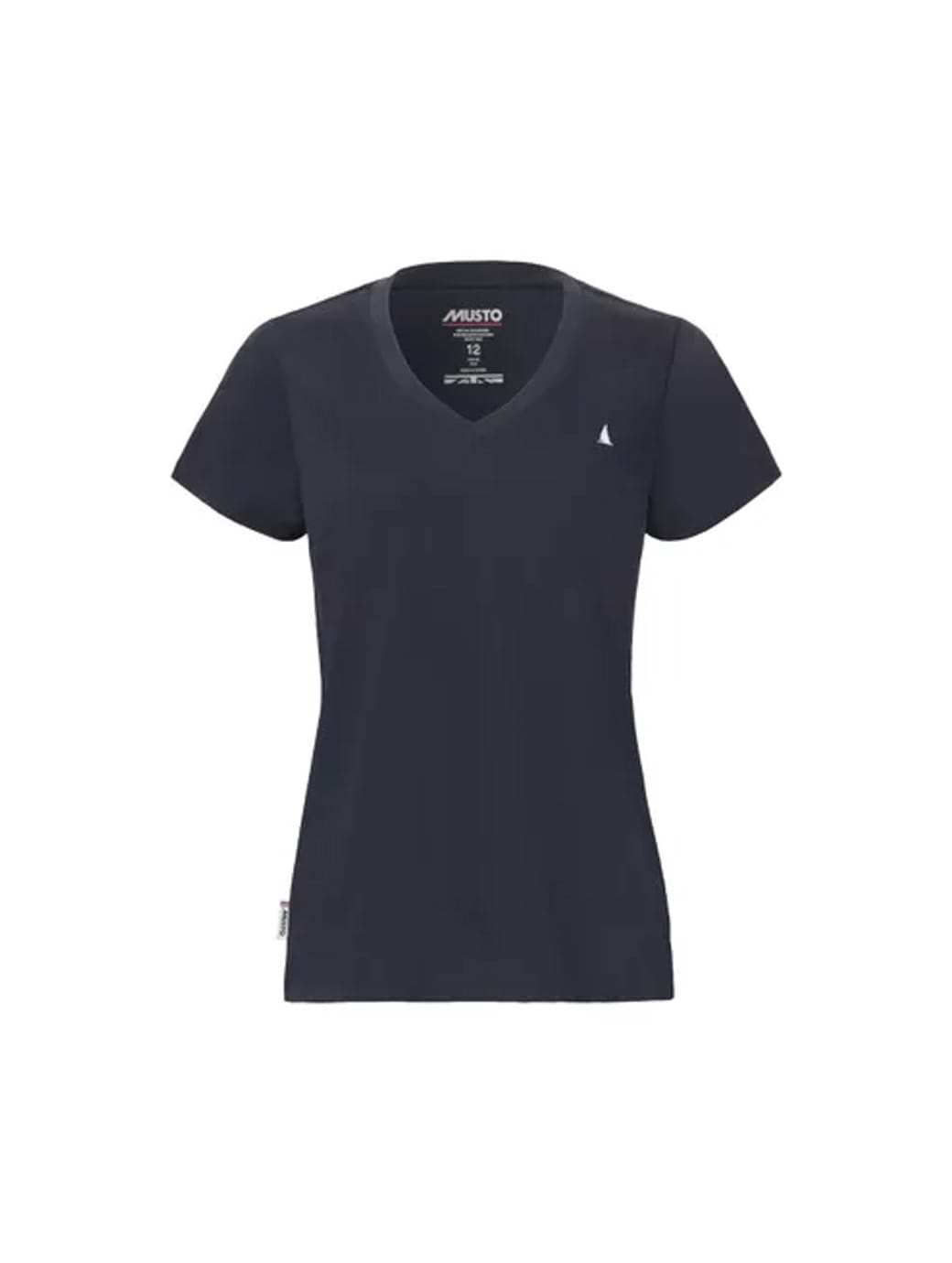 Musto Women's Original V-Neck Short Sleeve T-Shirt Navy