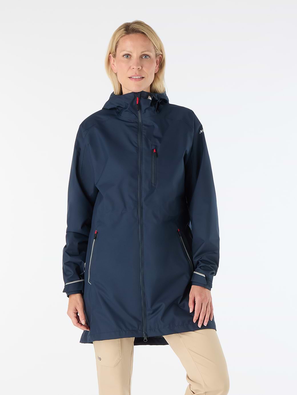 Musto Women's Sardinia Long Rain Jacket Navy