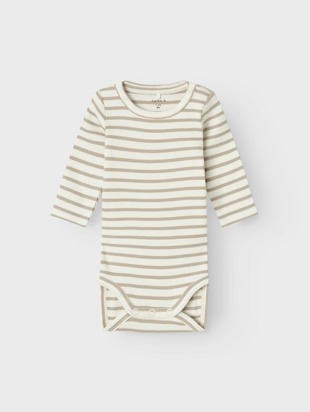 Name It Baby Bani Long Sleeve Bodysuit Pure Cashmere