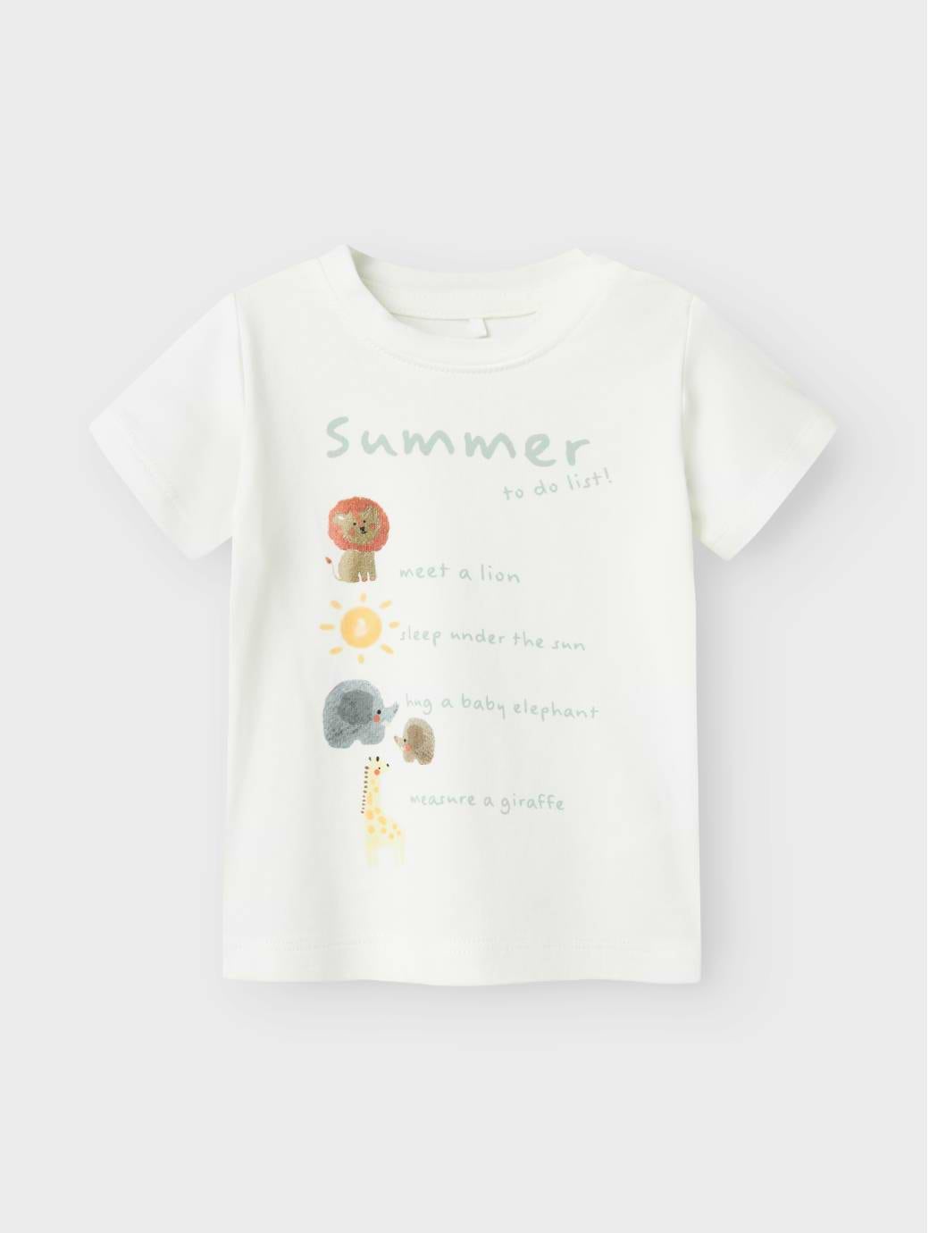 Name It Baby Boy's Jelly Short Sleeve Box Top Cloud Dancer