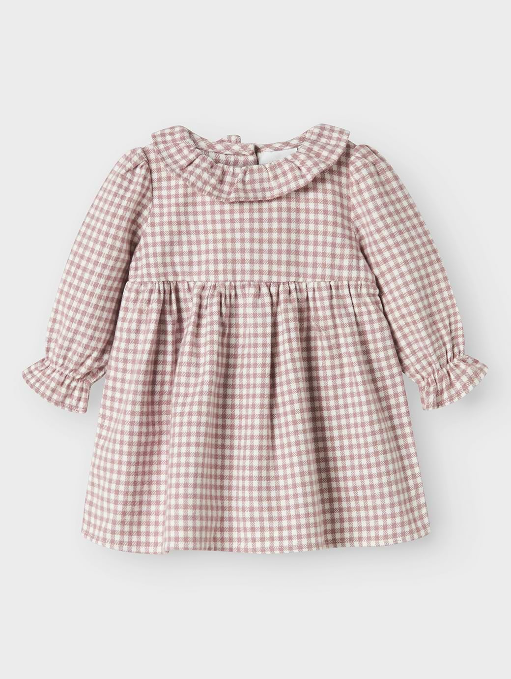 Name It Baby Girl's Oninka Long Sleeve Dress Toadstool