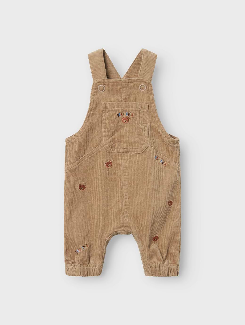 Name It Baby Ollie Regular Fit Cord Overall Weathered Teak