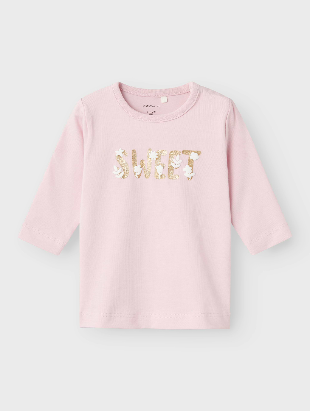 Name It Baby Shine Long Sleeve Box Top Corsage