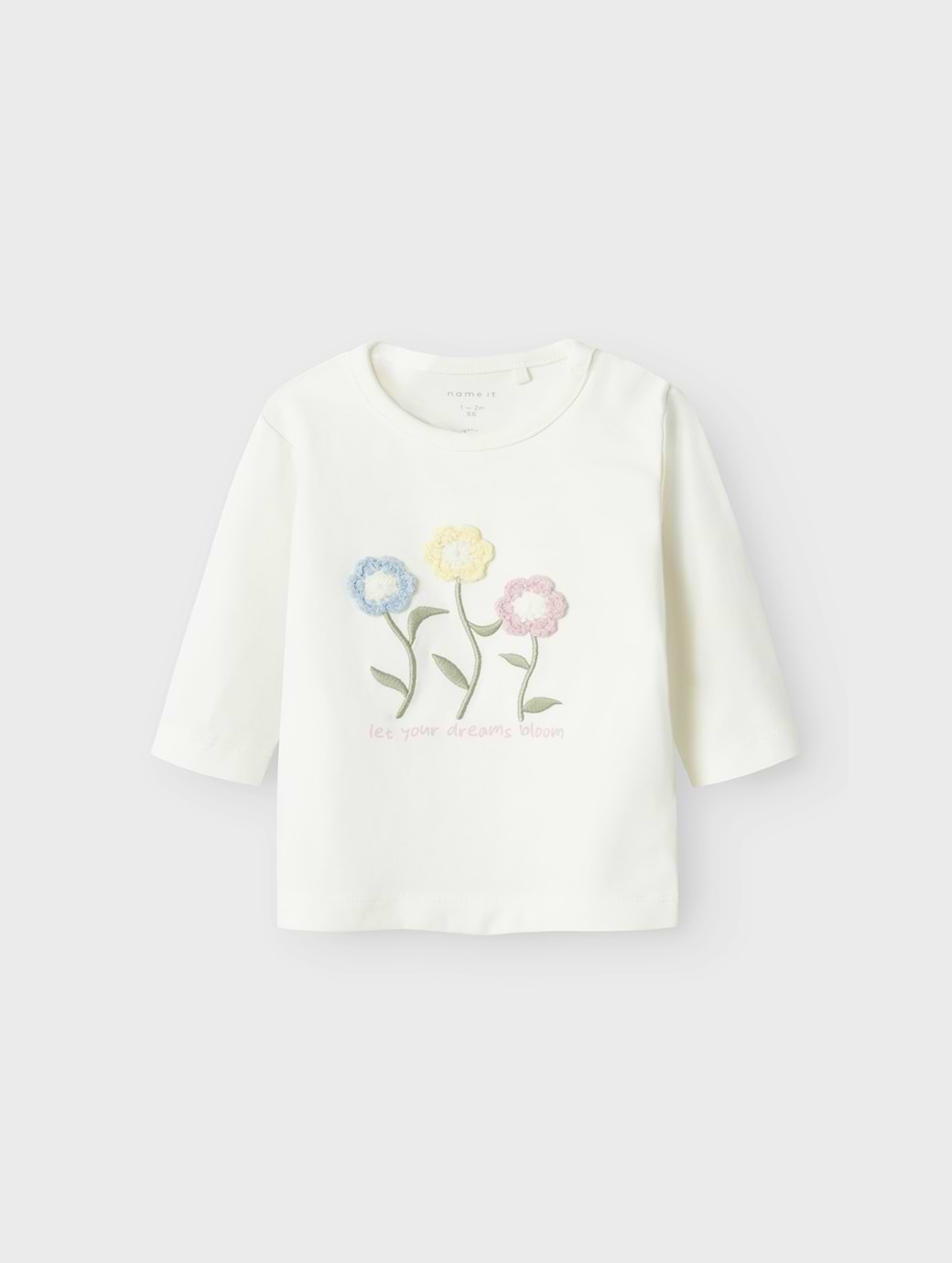 Name It Baby Tays Long Sleeve Top Cloud Dancer