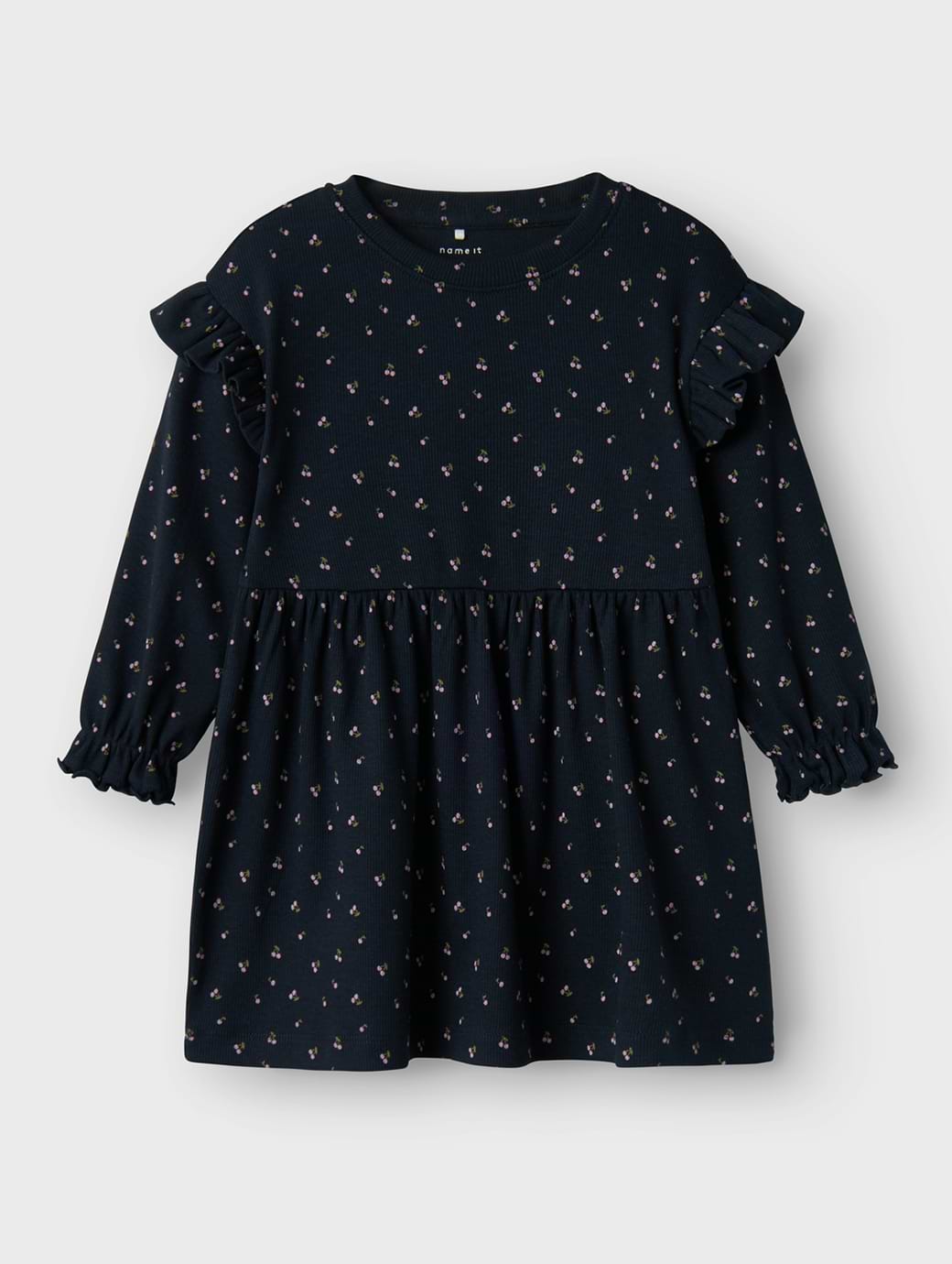 Name It Girl's Babeth Long Sleeve Dress Navy Blazer