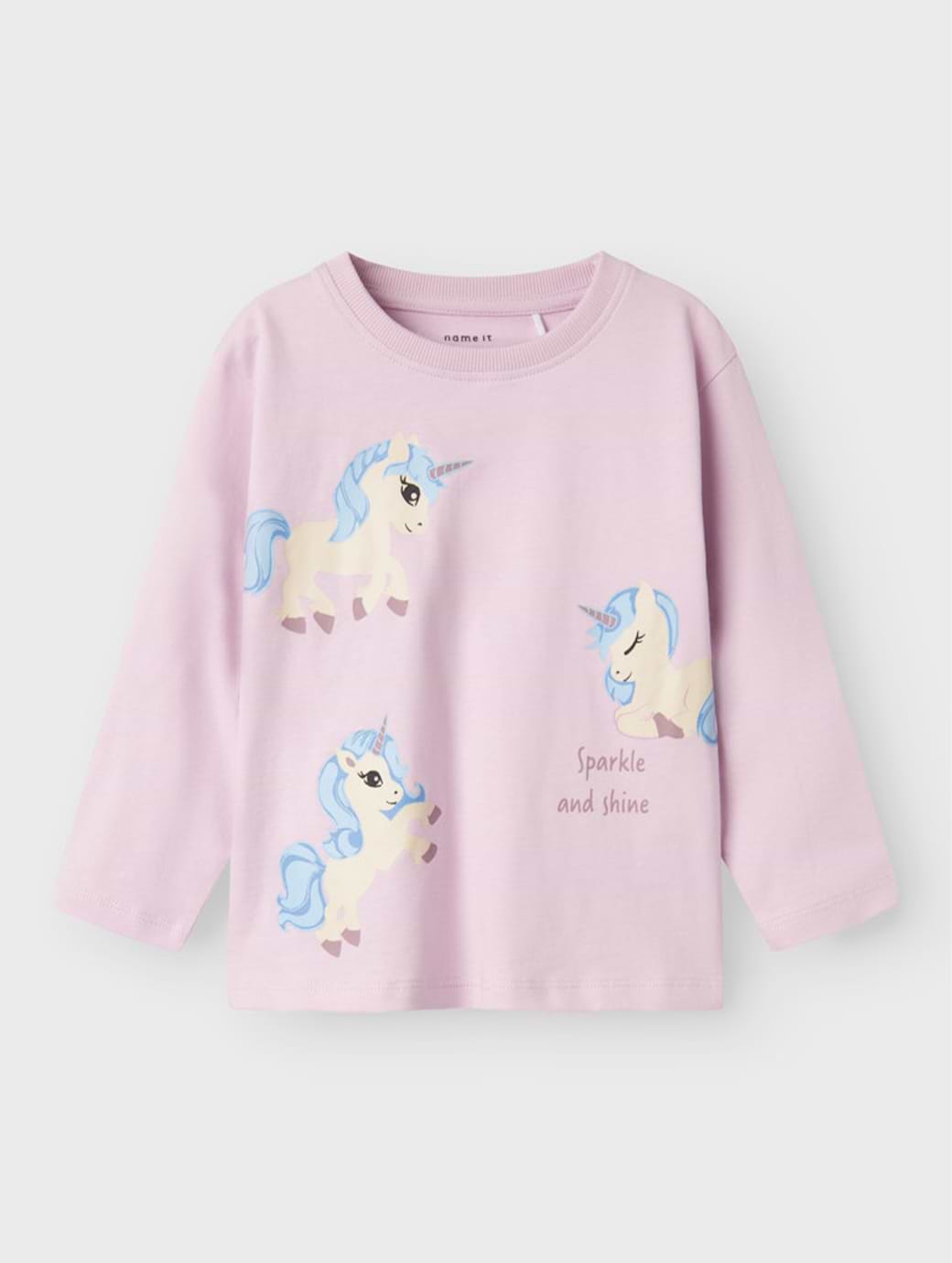 Name It Mini Barry Long Sleeve Top Winsome Orchid