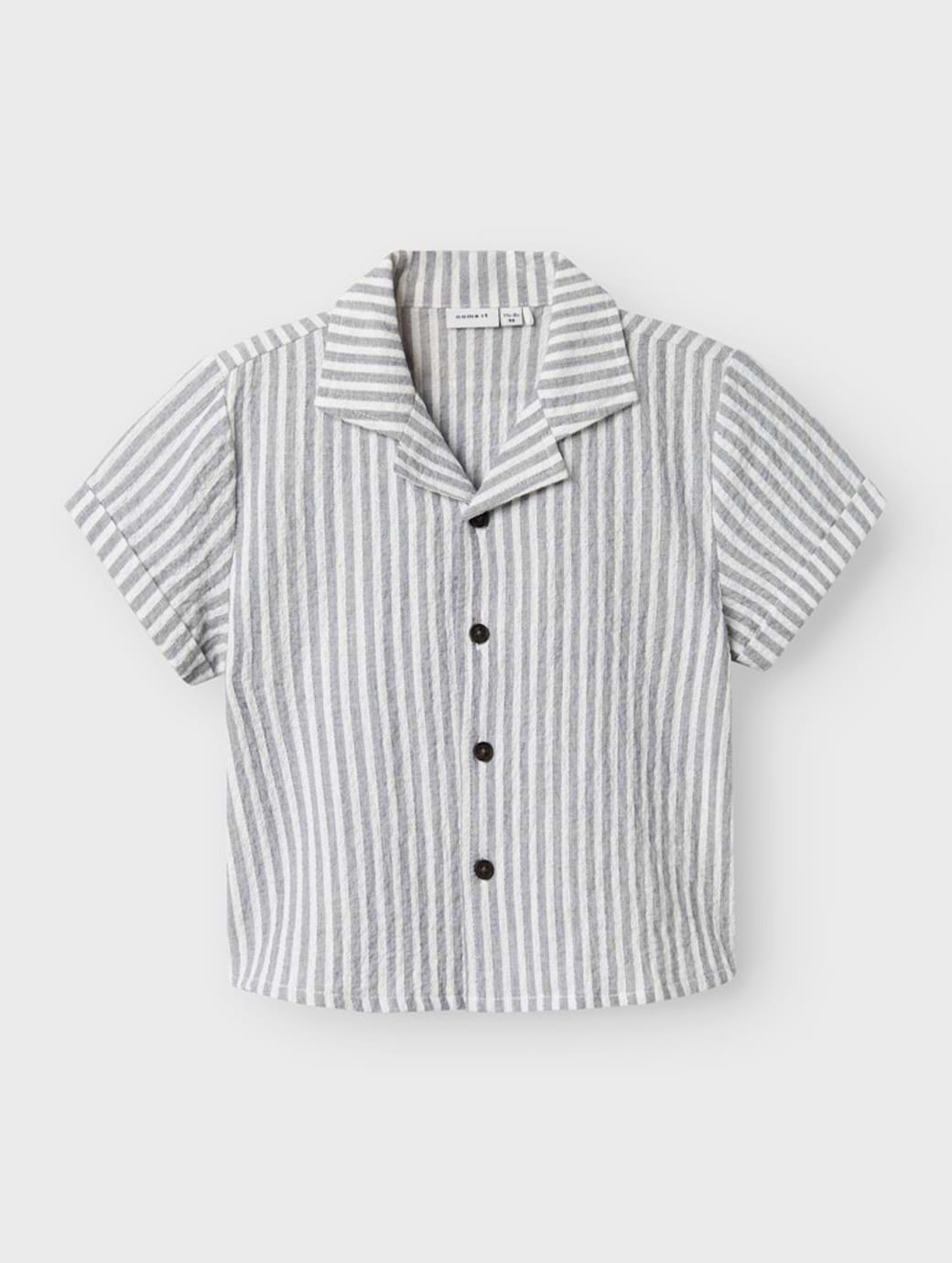 Name It Mini Boy's Fedenis Short Sleeve Shirt Navy Blazer