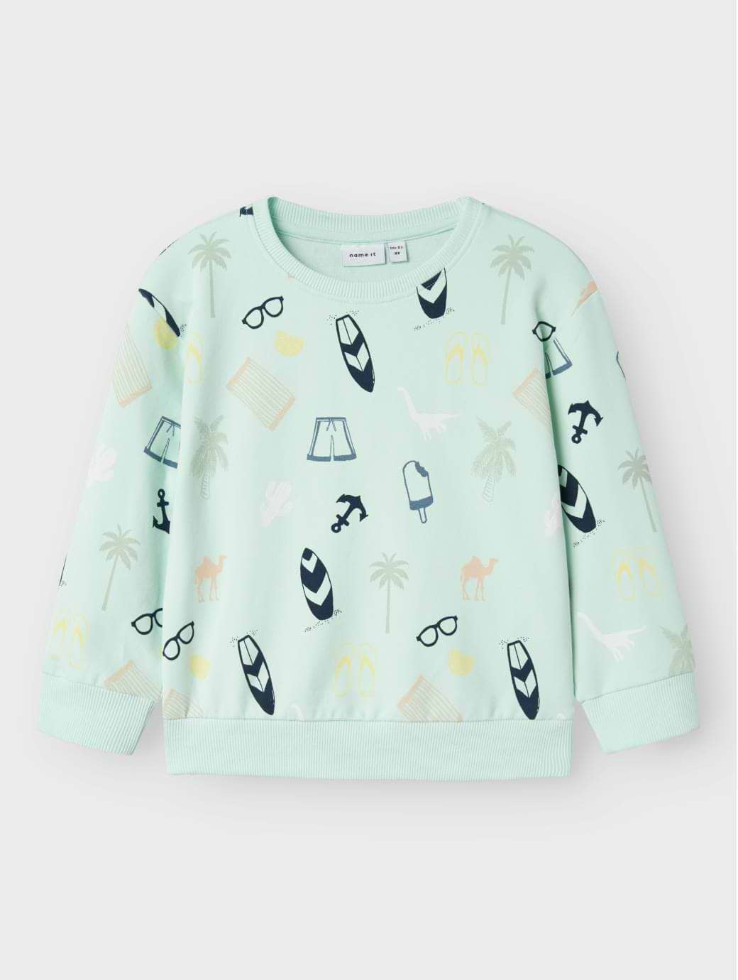 Name It Mini Boy's Jerome Sweatshirt Honeydew