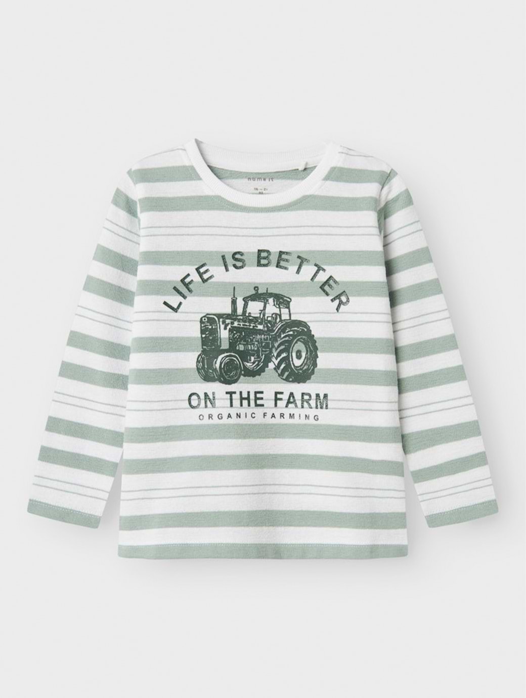Name It Mini Boy's Landon Long Sleeve Top Bright White