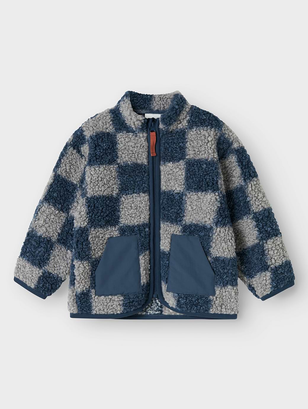 Name It Mini Boy's Orlando Regular Fit Long Sleeve Teddy Cardigan Insignia Blue