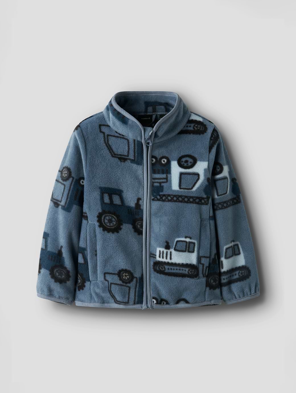 Name It Mini Boy's Meeko Fleece Jacket Flint Stone