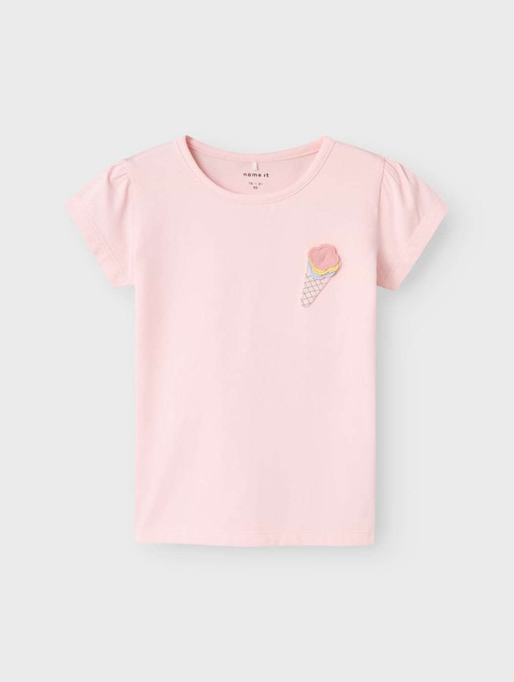 Name It Mini Fedora Short Sleeve Top Box Parfait Pink