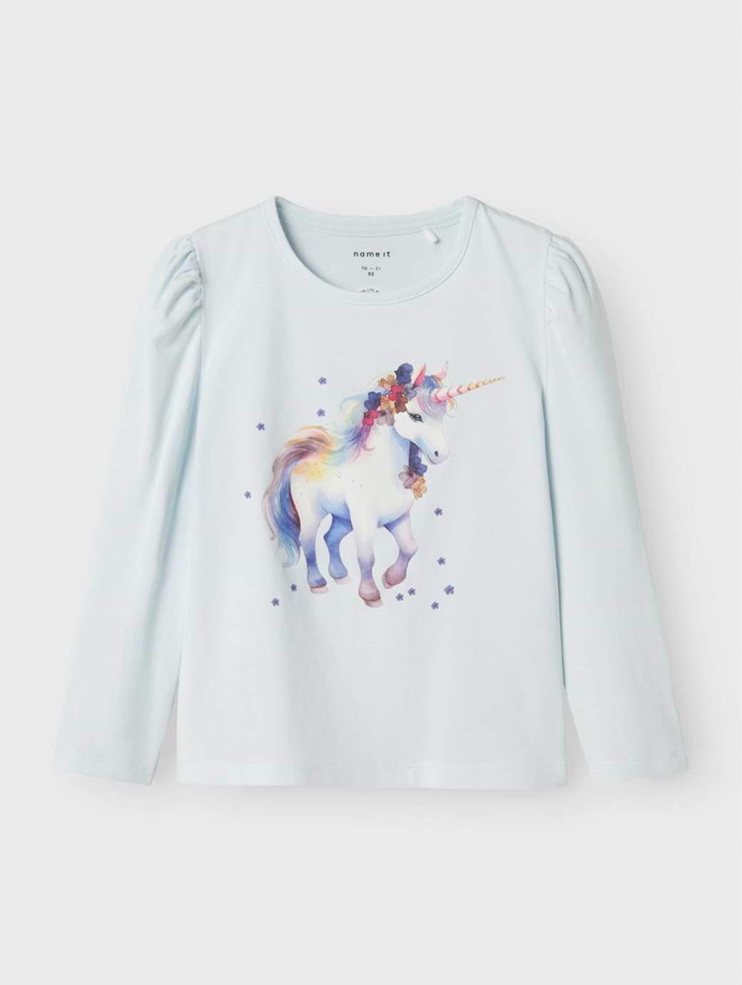 Name It Mini Girl's Krulle Long Sleeve Box Top Country Air