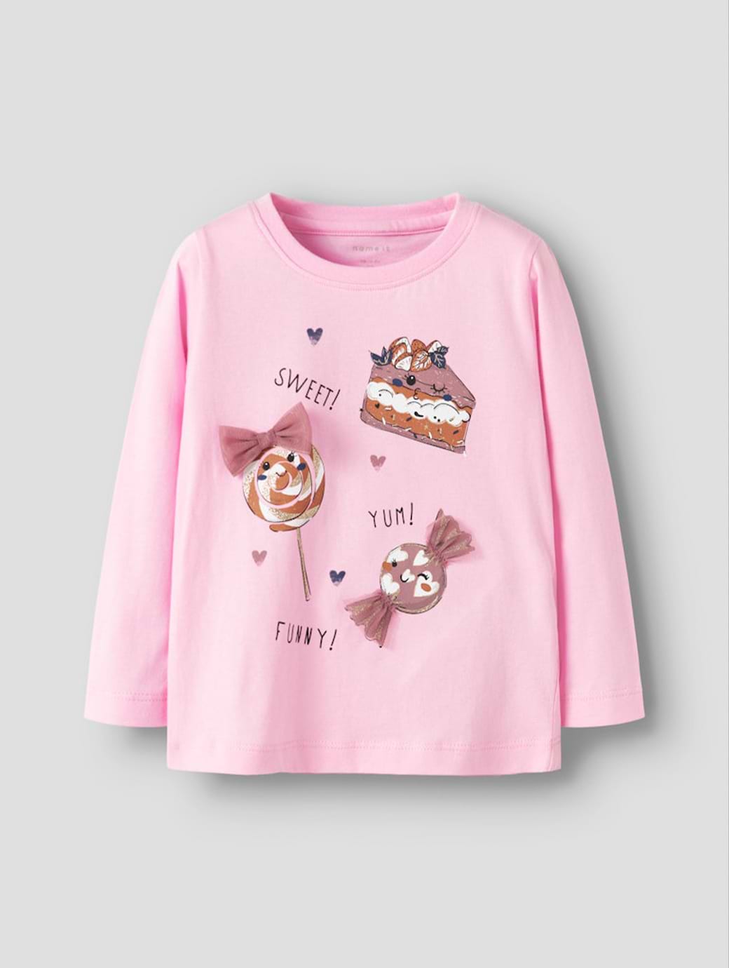 Name It Mini Girl's Ninna Long Sleeve Box Top Sweet Dreams