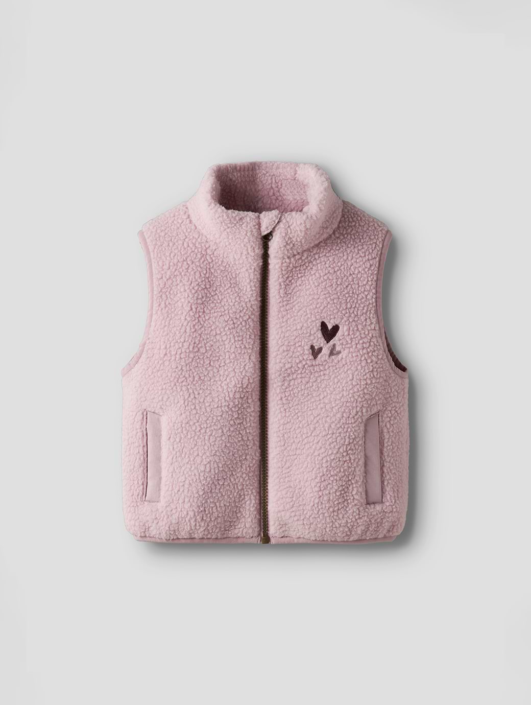 Name It Mini Girl's Mall Sherpa Vest Keepsake Lilac