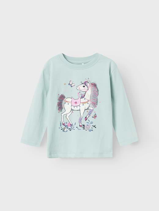 Name It Mini NY Delig Long Sleeve Top Ether