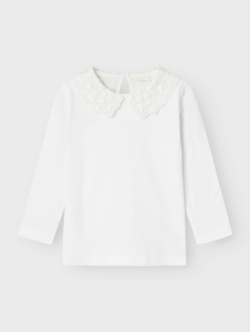 Name It Mini Roselina Long Sleeve Top Bright White