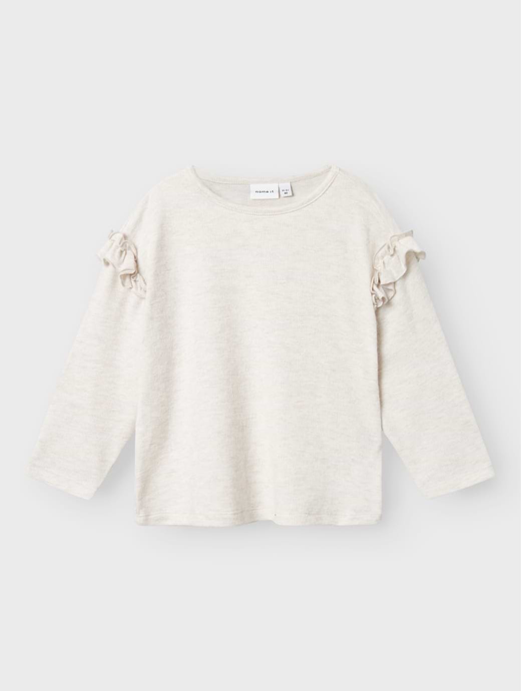 Name It Mini Stella Long Sleeve Relaxed Fit Top Peyote Melange