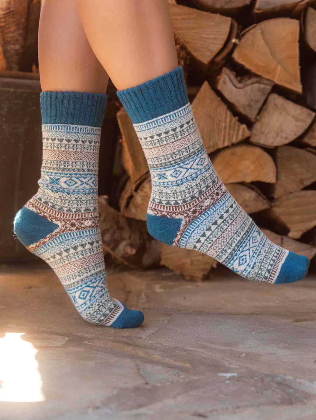 Nordic Arne Merino Wool Sock Blue